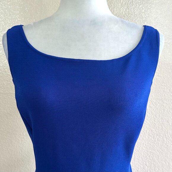 Jessica McClintock Royal Blue Cut-out Bodycon Evening Jewel Dress - Picture 2 of 8